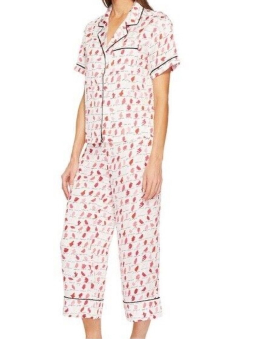 Kate Spade lipstick swatch pajama set